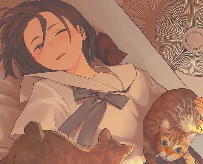 4月30日発売の「猫とわたし。」という猫と女の子がテーマの本に参加させていただきました。大好きなテーマで楽しく描けました!よろしくお願いいたします? 