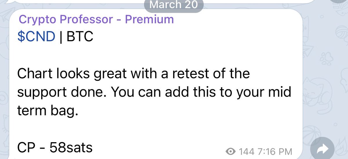 BundickAlexa's tweet photo. $CND another mid term bag more than 25% up
Follow PROFESSOR for FREE and become RICH- https://t.co/qTfvQpIa4P

$BTC $AAVE $BNB $SUSHI $SAND $WAVES $MBL $ATOM $ETH $SKY $BZRX $SRM $CTK $NXS $ENJ $KAVA $UTK $STMX $STORJ $SC $STEEM $OM $HIVE $MITH $COTI $GRS $FET $CTSI $YOYO $DATA https://t.co/GmPUNrVbu3