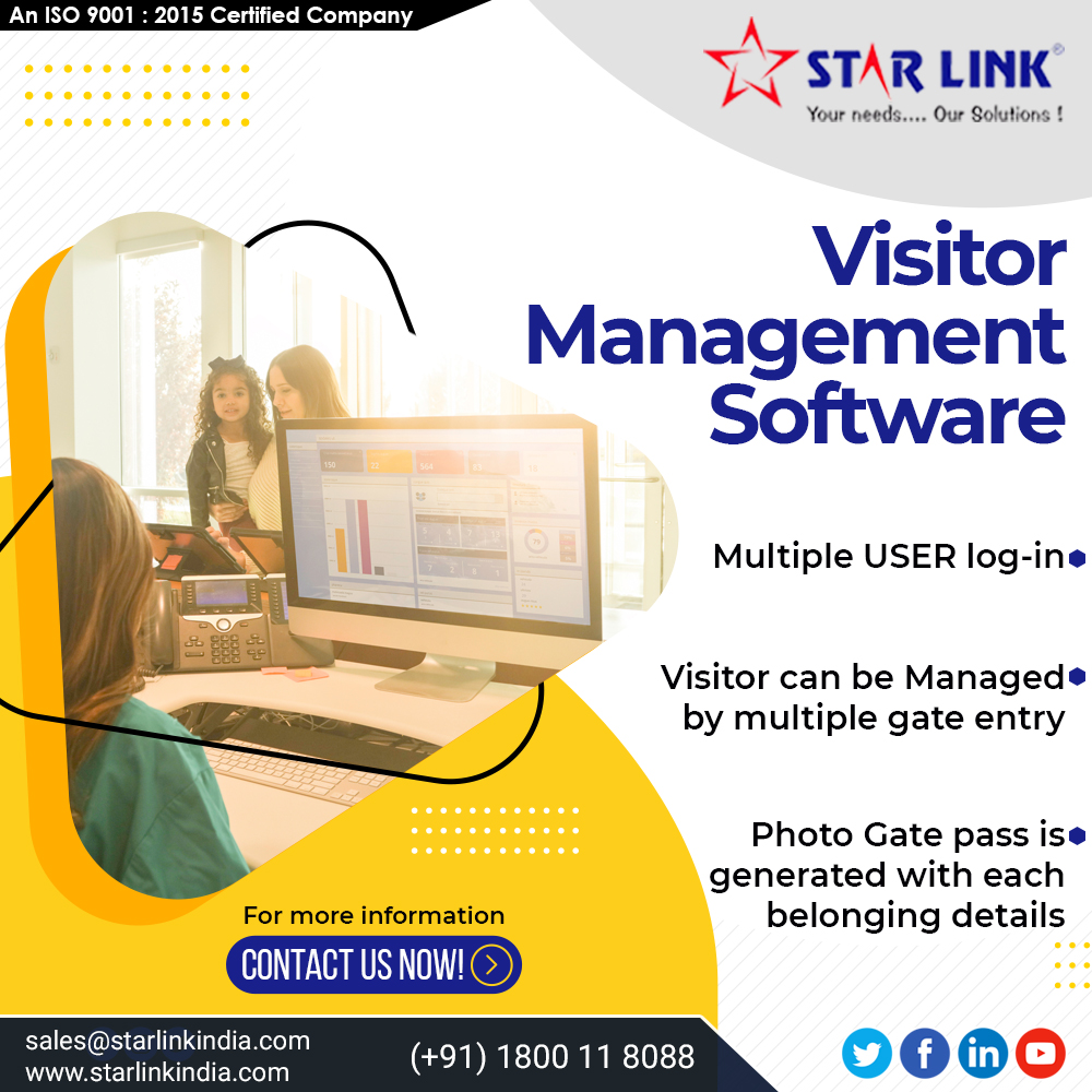 starlinkindia's tweet photo. #Visitor_Management_Software is a web-based software that allows you to maintain the record of the visitor.

#MakeInIndia #contactless #GoContactless #AttendanceSystem #face #Wifi #GPRS #BiofaceReader #Bodytemperature #IoTenbaled
#facereadermachine #biometricfacereader https://t.co/vljh6m21fD