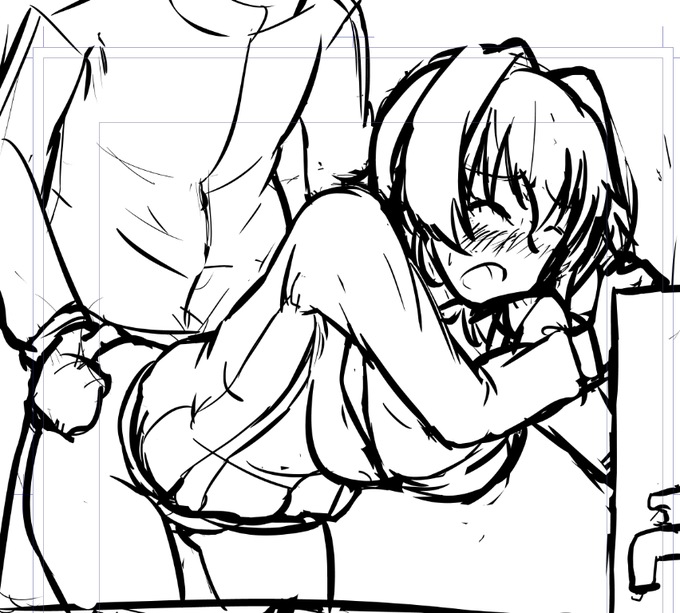 奥行きのある構図は難しいって…_(┐「ε:)_φ 