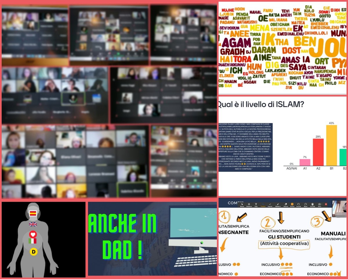 valePMussi's tweet photo. Negli ultimi 2 mesi ho incontrato  professori/ professoresse, maestri/maestre(200!)dell'IC Calasanzio(MI)per parlare di glottodidattica, italiano L2, facilitazione, di #plurilinguismo e #inclusione di tutti gli studenti e tutte le studentesse, anche in #dad! 
Grazie a tuttə 🙏 https://t.co/eC5L2DUOEW