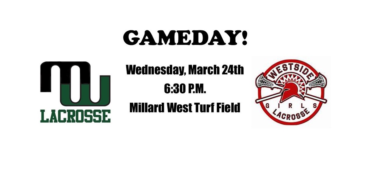 It's GAMEDAY! Lets go Wildcats!!!
<a href="/MWHSactivities/">Millard West Activities</a> <a href="/WestsideGLax/">Westside Lax</a>