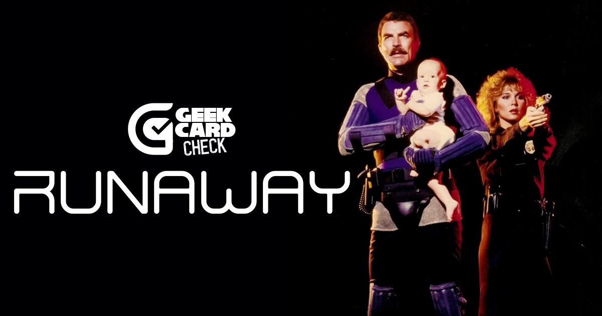 GeekCardCheck's tweet image. NEW EPISODE!!

We watch and discuss the ultra-famous, Michael Crichton and Tom Selleck #scifi epic Runaway (1984)! 

Link: bit.ly/3cZbu2s

#underdogpods #PodernFamily #podcast #Wednesdayvibe