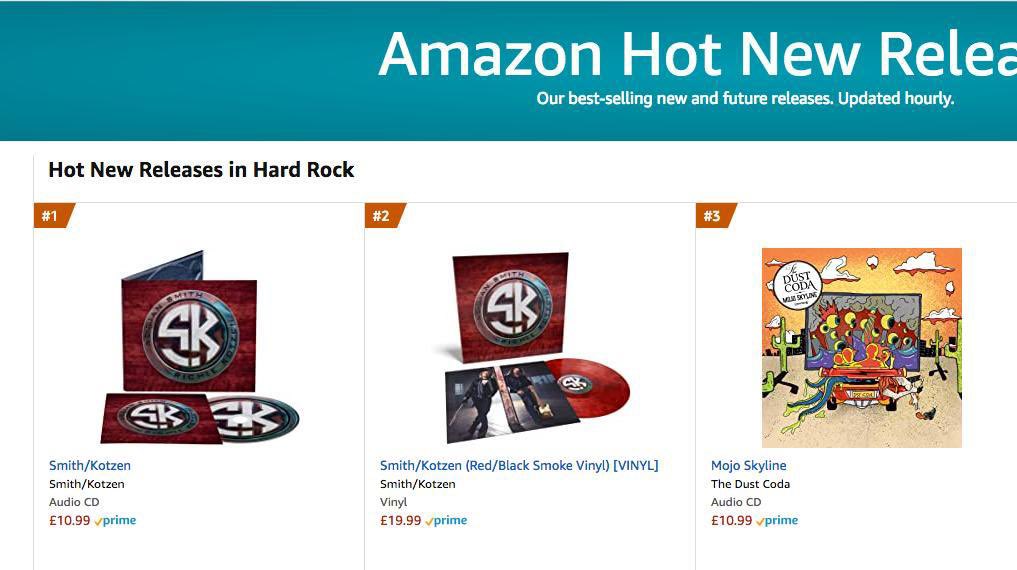 We’re #3 in the Amazon Hot New Releases in Hard Rock chart!🌟

This is all down to you, TDC army, thank you!🤘⚡

For anyone who’s yet to get their pre-order in for Mojo Skyline, you can help push us up to #1 by placing an order at ➡️amazon.co.uk/Mojo-Skyline-D…