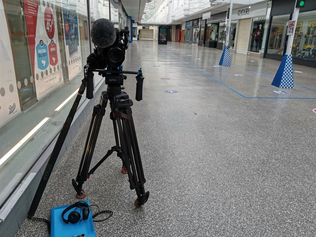 res_digital's tweet photo. a deserted shopping centre in North East Lincolnshire .. but hopefully not for much longer.  Video films will show how they are making their region safe for returning shoppers. https://t.co/SjHSffytab