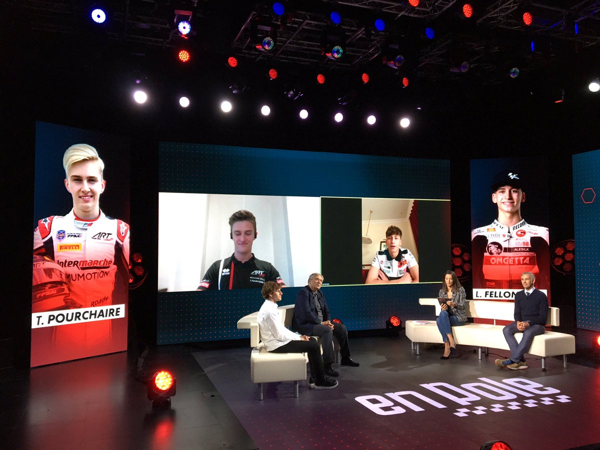 CanalplusF1's tweet photo. « La jeunesse au pouvoir », le thème du #EnPole de ce soir à 20H05 sur CANAL+SPORT ! 🔥🏎🏍 https://t.co/1fvtm3huog
