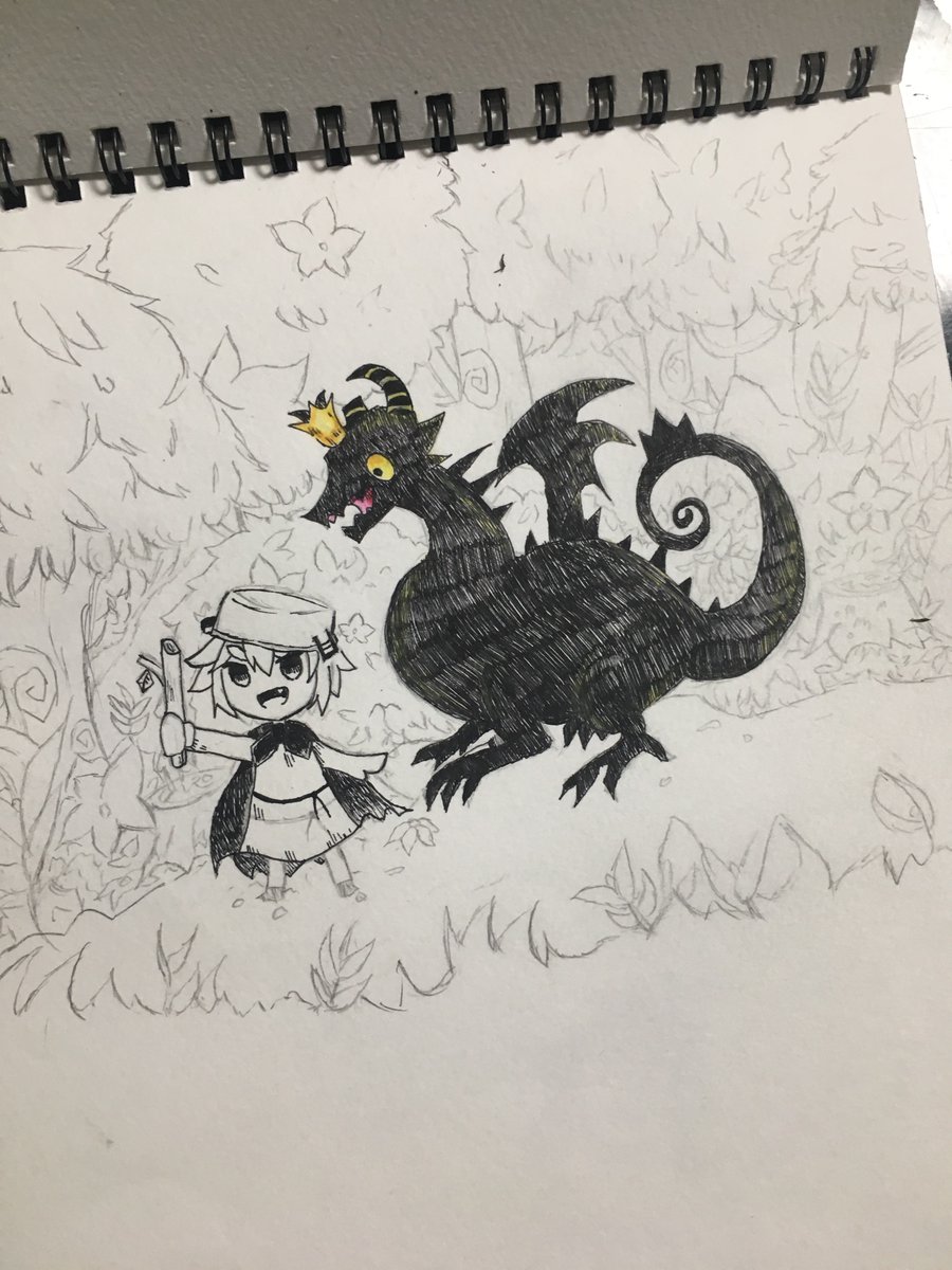 pno0930's tweet photo. まったく色進みません(((
「わるい王様とりっぱな勇者」 https://t.co/hMZyugxIsO