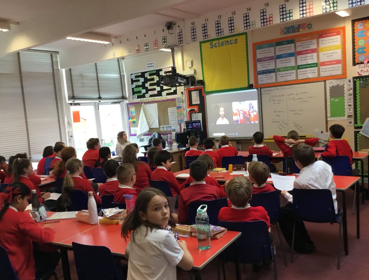 TJPrimary's tweet photo. Year 6 were lucky enough to chat with local councillor Dominic Skinner @libdomsona this afternoon in preparation for their campaigns to make a positive change in school #TJTopic https://t.co/p4FXevWVeK