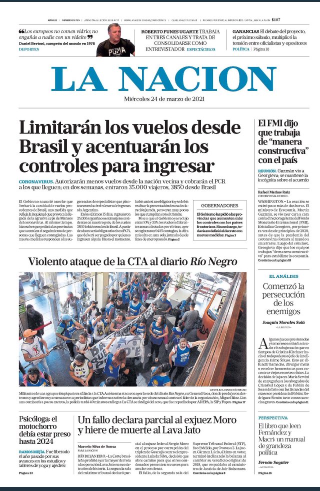 tomysnutter's tweet photo. Tapa de @LANACION 24 de marzo...No me doy cuenta que, pero me parece que algo le falta... https://t.co/h609Od521c