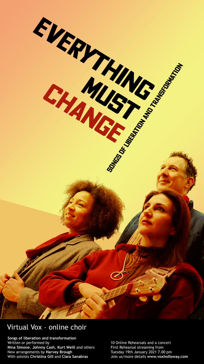 carmitstead's tweet photo. Everything Must Change. Join us on Friday at 7.30pm for an inspirational evening of songs by Nina Simone, Johnny Cash, Kurt Weill and more. Arranged by @harveybrough, and starring Christina Gill and Clara Sanabras https://t.co/hKszE3luFZ https://t.co/Phn6CNToK7