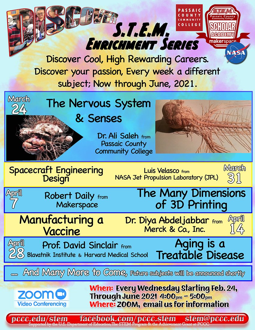 pcccstem's tweet photo. This Afternoon on STEM’s Enrichment Series https://t.co/06YSZ9e6Zc