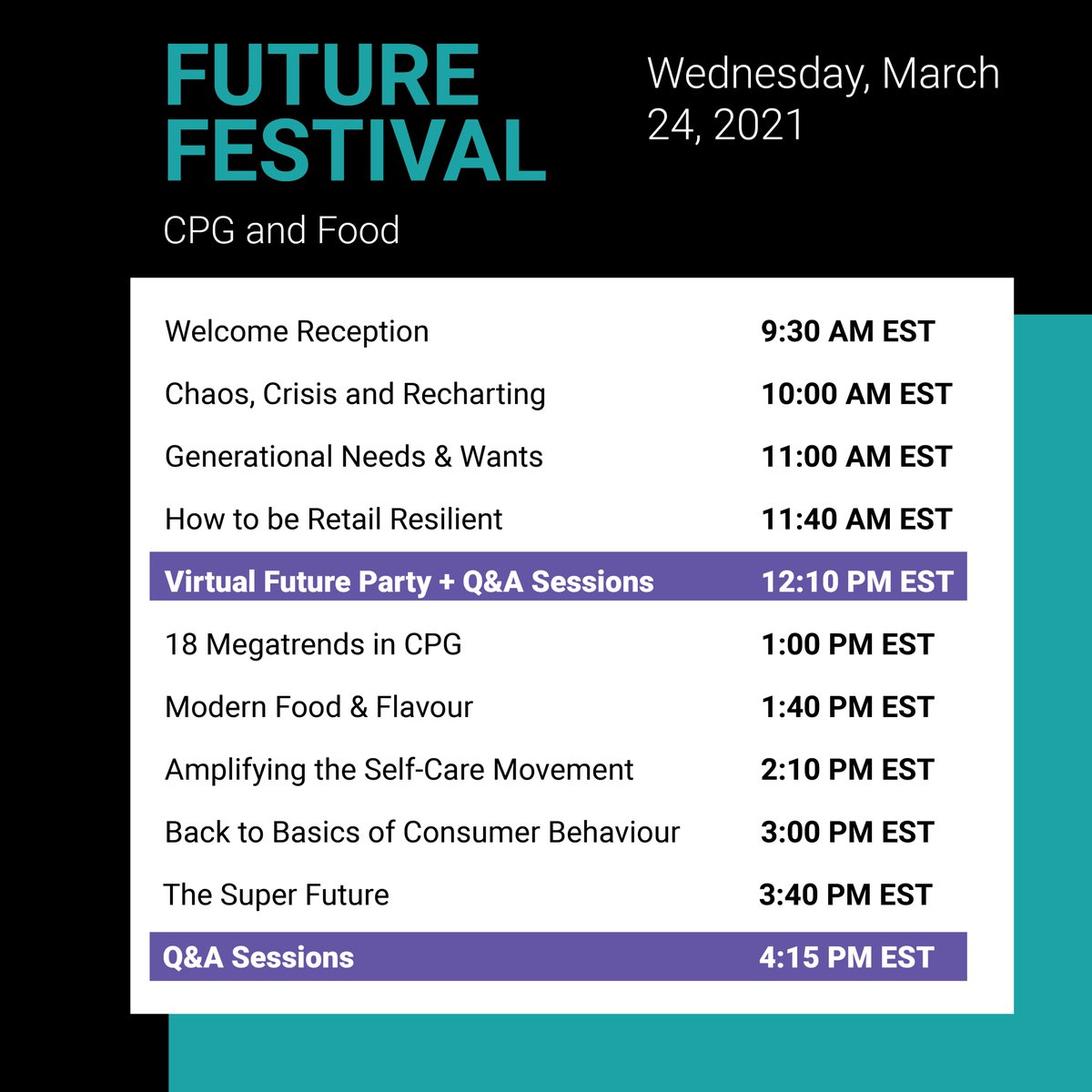 #FutureFestival CPG is kicking off at 9:30am EST - Join us live and innovate with the World's largest brands! <a href="/TrendHunterFF/">Future Festival</a> <a href="/trendhunter/">Trend Hunter</a>