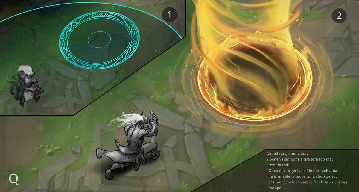 AlexDraws89's tweet photo. Seneh The Fire Demon
So much fun making this. I thought why not make a champion that can change his form In-Game. How cool would it be? In the end this turned out to be one of the most complex personal project so far.
#LeagueOfLegends
#fanchampion
#Seneh
#LeagueOfLegendsFanArt https://t.co/hCtS77hZ2U