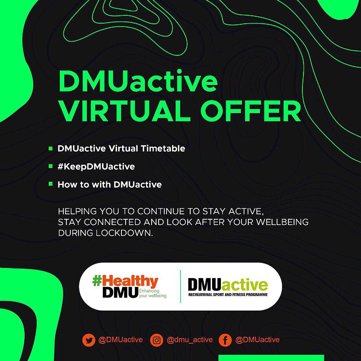 DMUactive's tweet photo. 💚DMUactive Virtual Easter Offer💚

Although the delivery of DMUactive activity is normally in-line with the academic calendar📚

Due to the pandemic, we want to continue to help the DMU community to stay active &amp; look after their wellbeing during the Easter period🐥

#HealthyDMU https://t.co/WQ6AIn4AFj