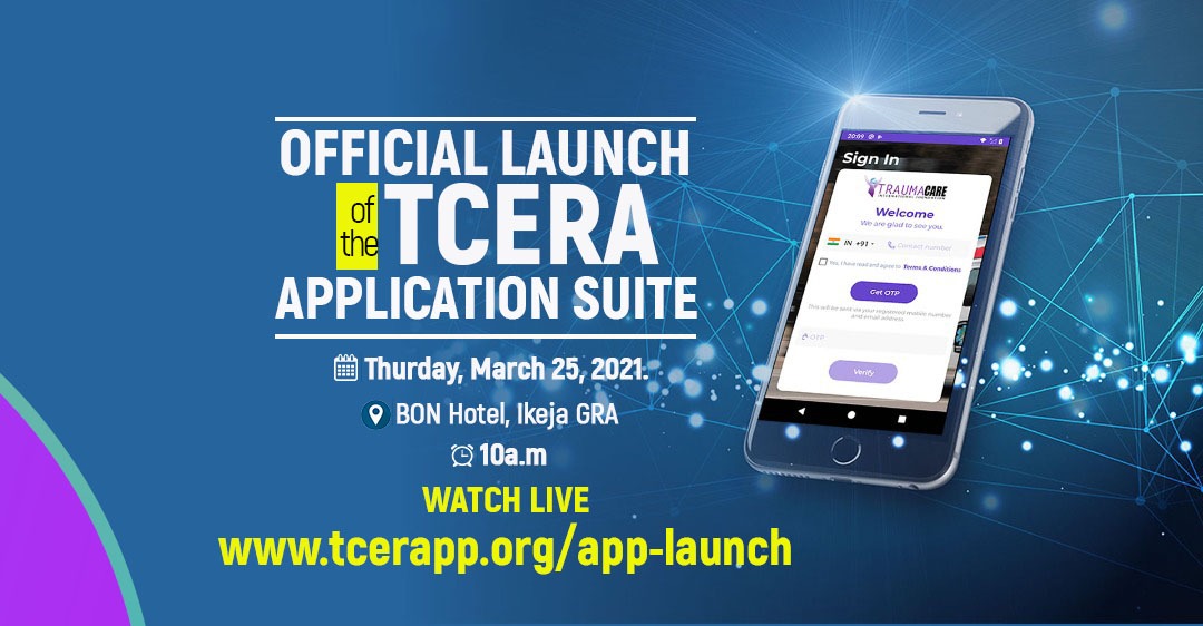 TraumaCareIntl's tweet photo. Announcing the official launch of the TCERA emergency app. https://t.co/930Rxisb0r
#TCERA #Emergency #TCIF https://t.co/sHOjqsy2YH