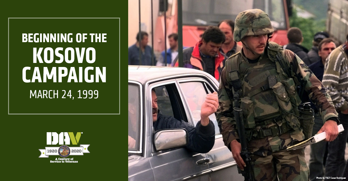 Led by the U.S., on March 24, 1999, NATO forces began bombing Serbian military positions in the Yugoslav province of Kosovo. This came in response to a wave of ethnic cleansing launched by Serbian forces against the Kosovar Albanians.