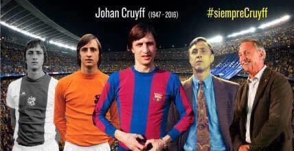 JosepBelSanjuan's tweet photo. Avui fa 5 anys que la teva llum es va apagar,però el teu llegat romandrà per sempre més al Barça i al Futbol Mundial !!!
Gràcies per tot i per tant,Mestre !!!
#GràciesJohan
#Etern14
🔴🔵🔴🔵 https://t.co/UGIQXH1S2R