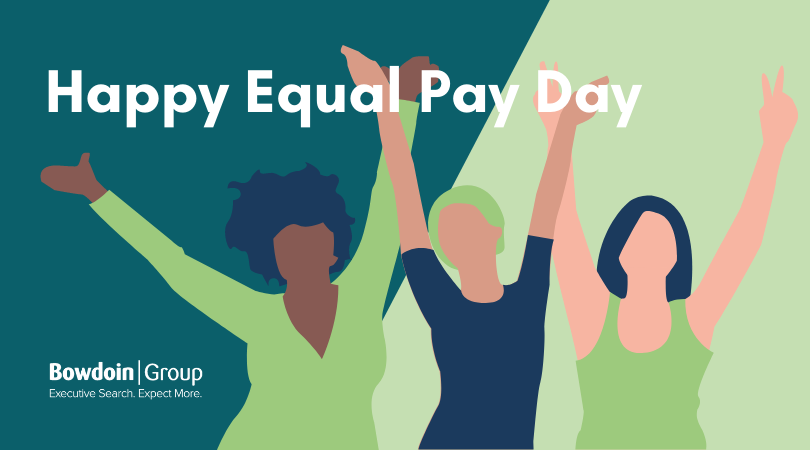 BowdoinGroup's tweet photo. Join the Bowdoin Group in acknowledging #EqualPayDay! Today we are reminded that women are still making 82.3% of what men make. We invite you to raise awareness of industry-wide pay inequity while celebrating the advancements we have made. #EquityAtWork https://t.co/eaKI0eOgVO