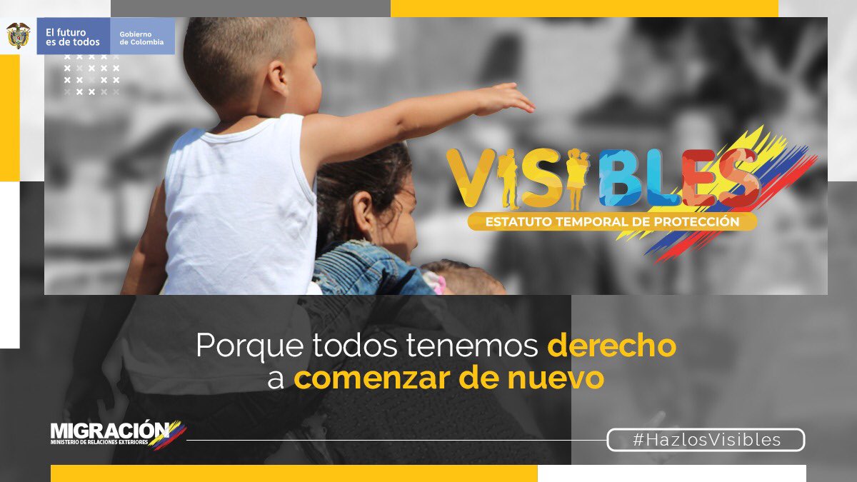 Porque con el #EstatutoTemporalDeProtección se abre una ventana de oportunidades para aquellos migrantes venezolanos a los que su país se las cerró.
#HazlosVisibles