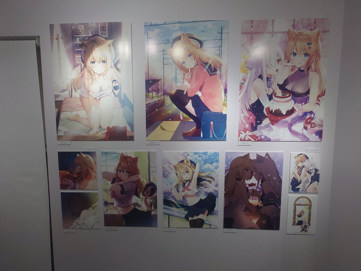 noraneko_life's tweet photo. 本日誕生日のnecömi(@necomi_info )先生の
個展 #PHONOGRAPHIC 最終日。
最後の時間を楽しんできました。
#pixivWAENGALLERY https://t.co/pDKdtBNl42