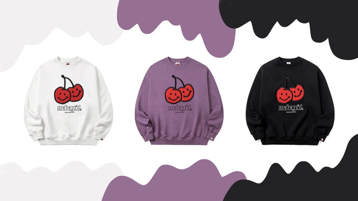 Chunjuxstore's tweet photo. 🍒 KIRSH 🍒

KIRSH X MAHAGRID 
BIG DOODLE CHERRY SWEATSHIRTS 
10% OFF 💸 1,890฿

— ดูสินค้าเพิ่มเติม (https://t.co/0Hp9nLwhvb)
✅ กดของทุกวัน 
✈️ ส่งกลับแบบ EMS
💌 สอบถาม/สั่งสินค้า : DM 
#chunjuxshoping #พรีออเดอร์เกาหลี #เสื้อผ้าเกาหลี #กดเว็บเกาหลี https://t.co/LWL68GIRcP