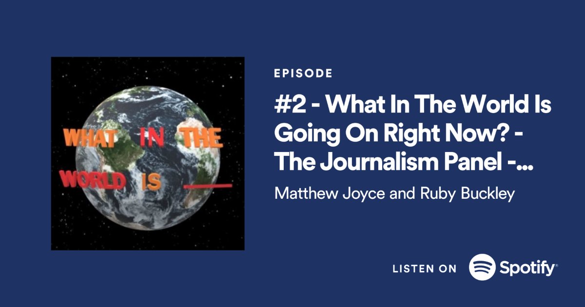 WITWIPodcast's tweet photo. Just a quick reminder to check out Episode 2 of #WITWIPodcast! For the next few episodes, our Journalism Panel will discuss various topics that are in the news!
Check out our LinkTree to find your preferred podcasting platform, including Spotify, Apple and Google! https://t.co/CcC2pnUOzt