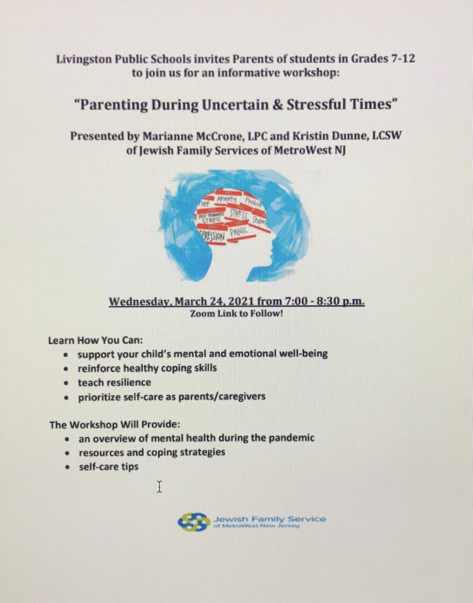 LPS_Counseling's tweet photo. Looking forward to such an important conversation tonight with families about these uncertain & stressful times π
#lpsconnected https://t.co/7NAgUBtiwe