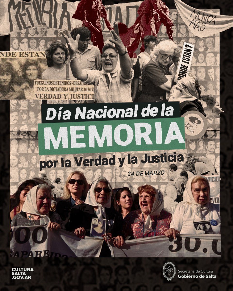 museodelavid's tweet photo. 24 de marzo: Día de la memoria por la verdad y la justicia. https://t.co/9qYJmkTa3W