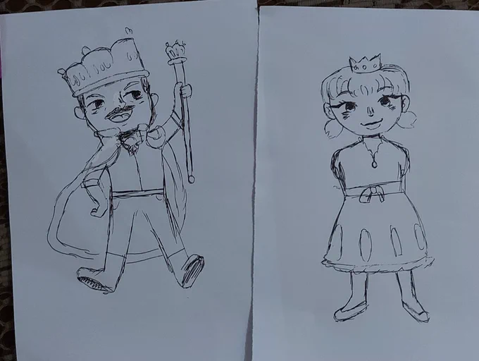 Menggambar tugas adik 
Langsung pake pulpen pensil ga tau kemana ?? 