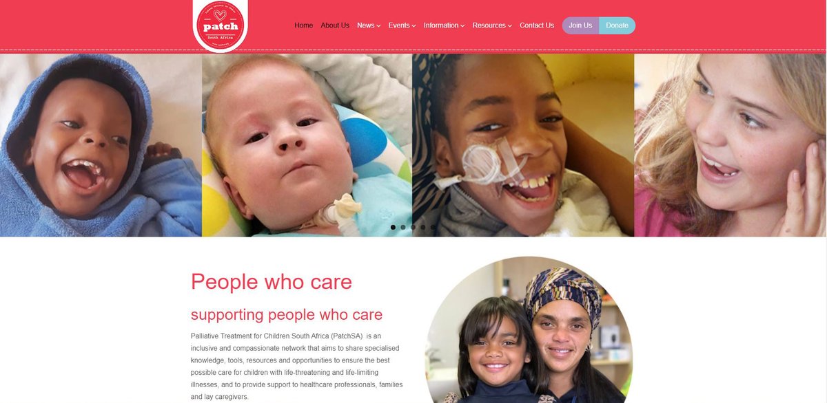 PatchPalliative's tweet photo. We are delighted to unveil our updated and refreshed PatchSA website, with numerous useful resources and all the information you need on children's palliative care in South Africa. Please take a look at https://t.co/GoRp46LLGR and let us know what you think. #PatchSA https://t.co/W6JfDNDMEq