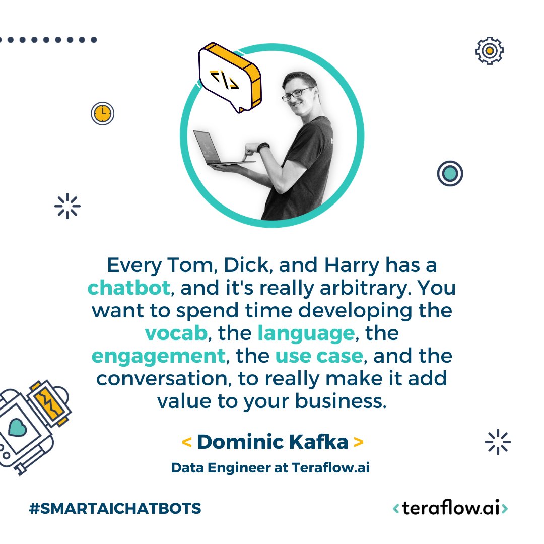 teraflow_ai's tweet photo. Don't you think your customers deserve more than a simple bot that doesn't add any real value?
Well, we do to, that's why we build AI chatbots that are SMART.
👉 iwantai@teraflow.ai
#artificialintelligence #ai #chatbots #smartchatbots #sales #growth #salesstrategy #datadriv ... https://t.co/VCCXGXzc85