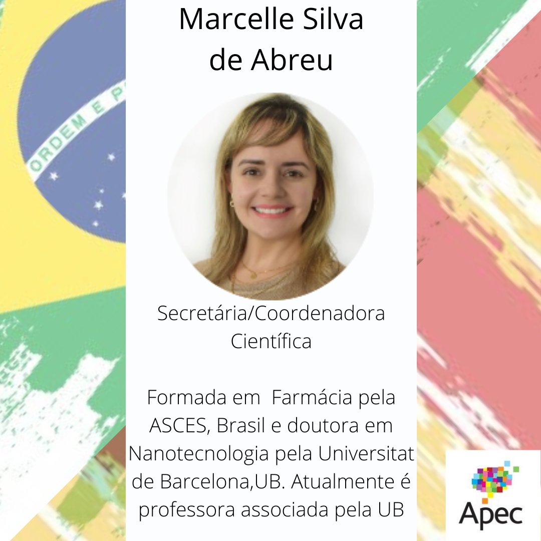APECBCN's tweet photo. Nossa Secretária e Coordenadora Científica, com vários artigos publicados em revistas de alto impacto. Atualmente, está empenhada em pesquisas e ensino em universidade neste país.

Saiba mais sobre a Junta Apec 2020-2021 sexta-feira (26/03) no instaApec : https://t.co/0WIUe1Tfd3 https://t.co/q4T8hNmjlb
