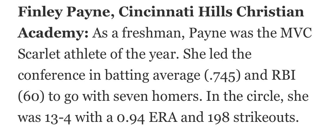 GoCHCA's tweet photo. Nice shout out for junior Finley Payne! #GoCHCA #EagleNation https://t.co/aGmECKmtWZ @chcaeagles https://t.co/N0OSmuwhv8