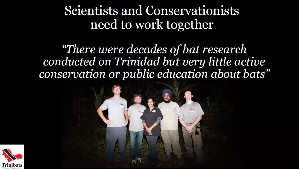 6thIBBM's tweet photo. #Trinidad history of #rabies led to negative attitudes towards bats but #Trinidadbats project helped raising the voice for bat #conservation and was able to attract locals attention and educate them
by Daniel Hargreaves #6thIBBM https://t.co/LOATzIpLpO