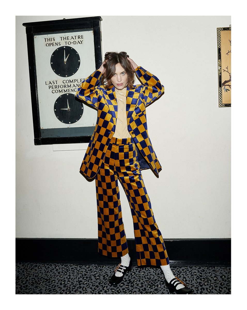 gucci print suit