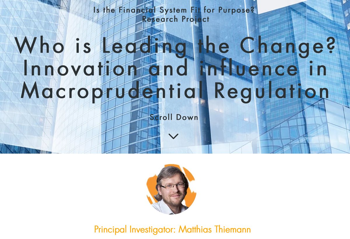 Rebuilding Macroeconomics (@rebuildmacro) on Twitter photo We are delighted to share the final project outcome by <a href="/MatthiasThiema3/">Matthias Thiemann</a> <a href="/SciencesPo_CEE/">CEE, Sciences Po/CNRS</a> on "Who is Leading the Change? Innovation and Influence in Macroprudential Regulation"
Final #rebuildmacro working paper:
rebuildingmacroeconomics.ac.uk/leading-the-ch…
& final blog post:
rebuildingmacroeconomics.ac.uk/post/who-is-le… We are delighted to share the final project outcome by <a href="/MatthiasThiema3/">Matthias Thiemann</a> <a href="/SciencesPo_CEE/">CEE, Sciences Po/CNRS</a> on "Who is Leading the Change? Innovation and Influence in Macroprudential Regulation"
Final #rebuildmacro working paper:
rebuildingmacroeconomics.ac.uk/leading-the-ch…
& final blog post:
rebuildingmacroeconomics.ac.uk/post/who-is-le…