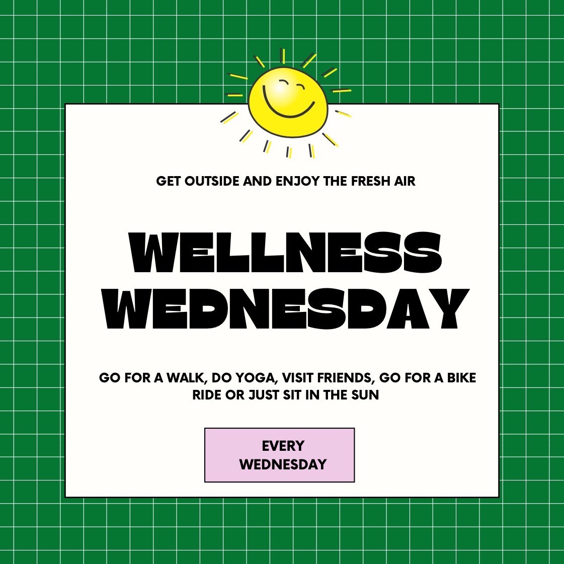Chantilly_HS's tweet image. WALKING WEDNESDAY IS NOW WELLNESS WEDNESDAY!