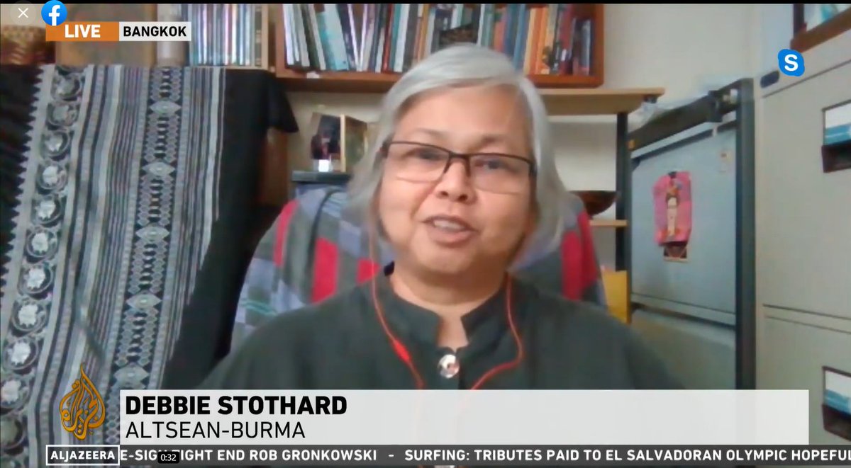 DebbieStot's tweet photo. #WhatsHappeningInMyanmar @AJENews 23 Mar #Burma #Myanmar illegal junta tries to reduce intl pressure by apologizing for killing "violent terrorists" &amp; charging #AungSanSuuKyi with offences #juntafail #atrocitycrimes @AllianceMilkTea
video clip 👉🏾https://t.co/4syvaBGVww https://t.co/AsnXb1mve5