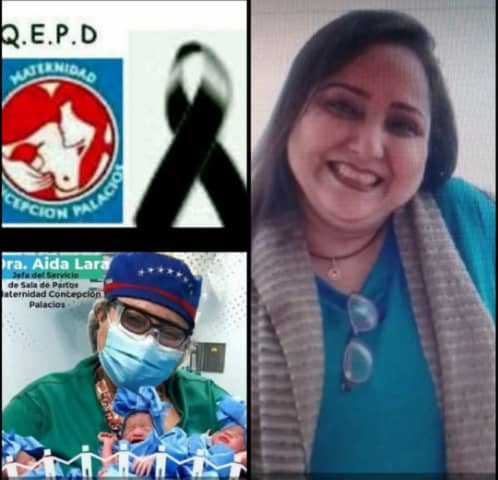 maurozam10's tweet photo. #24Mar Falleció la Dra. Aida Lara, jefe de Sala de Partos de la Maternidad Concepción Palacios, mujer incansable y muy querida por los trabajadores.

Ya serían 3 compañeros de la MCP fallecidos por COVID-19 en menos de 1 semana.  

Nuestras condolencias a familiares y amigos. https://t.co/c3SJeWRogb