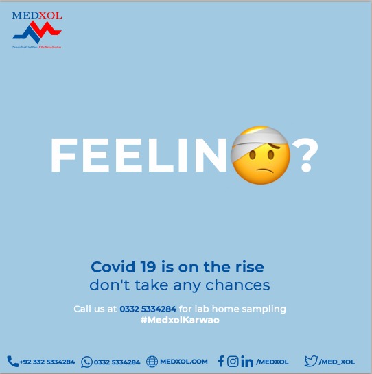 med_xol's tweet photo. Covid 19 is on the rise, don't take any chances,

Call medxol for Covid 19 Lab home sampling.
03325334284

#StayHome #StayHomeStaySafeSaveLives #FlattenTheCurve  #socialdistancing #medxolkaro https://t.co/6asRwETNSz
