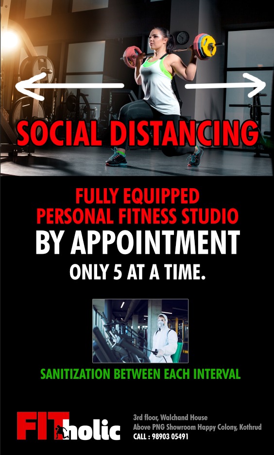 FitholicP's tweet image. Experience the Personal training Studio &amp;amp; Exercise with our World Class Trainers  as your personal coach..

#LimitedEditionOffer
#SocialDistancing #PersonalStudio
#COVIDSafeStudio
#FatToFit #StrenghtTraining #personaltraining #ExclusivePersonalStudio #kothurd  #Pune