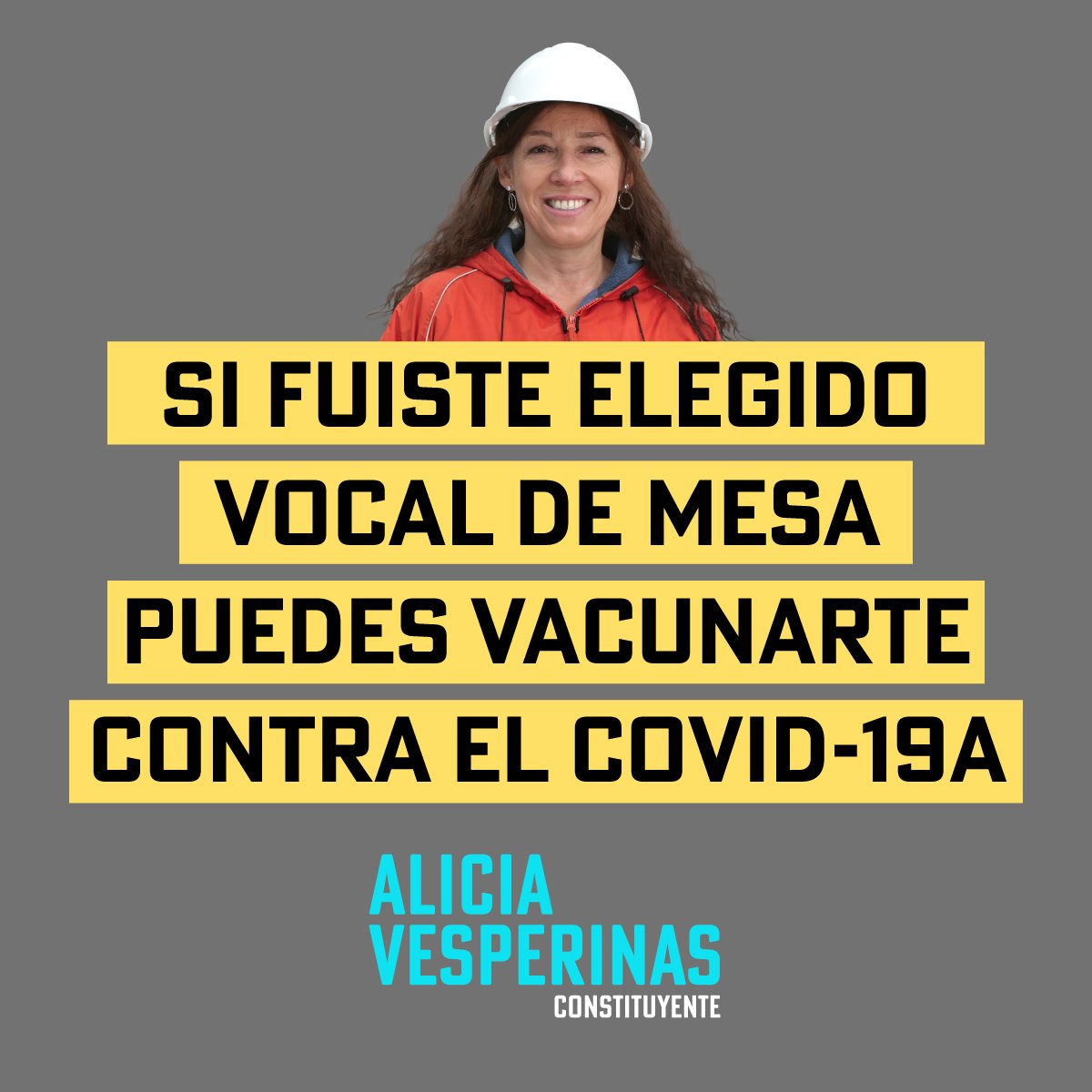 Si estás registrado como VOCAL DE MESA en Servel.cl, revisa el calendario de vacunación aquí gob.cl/yomevacuno/#ca… y asiste a tu centro de vacunación con tu carnet. #YoMeVacuno