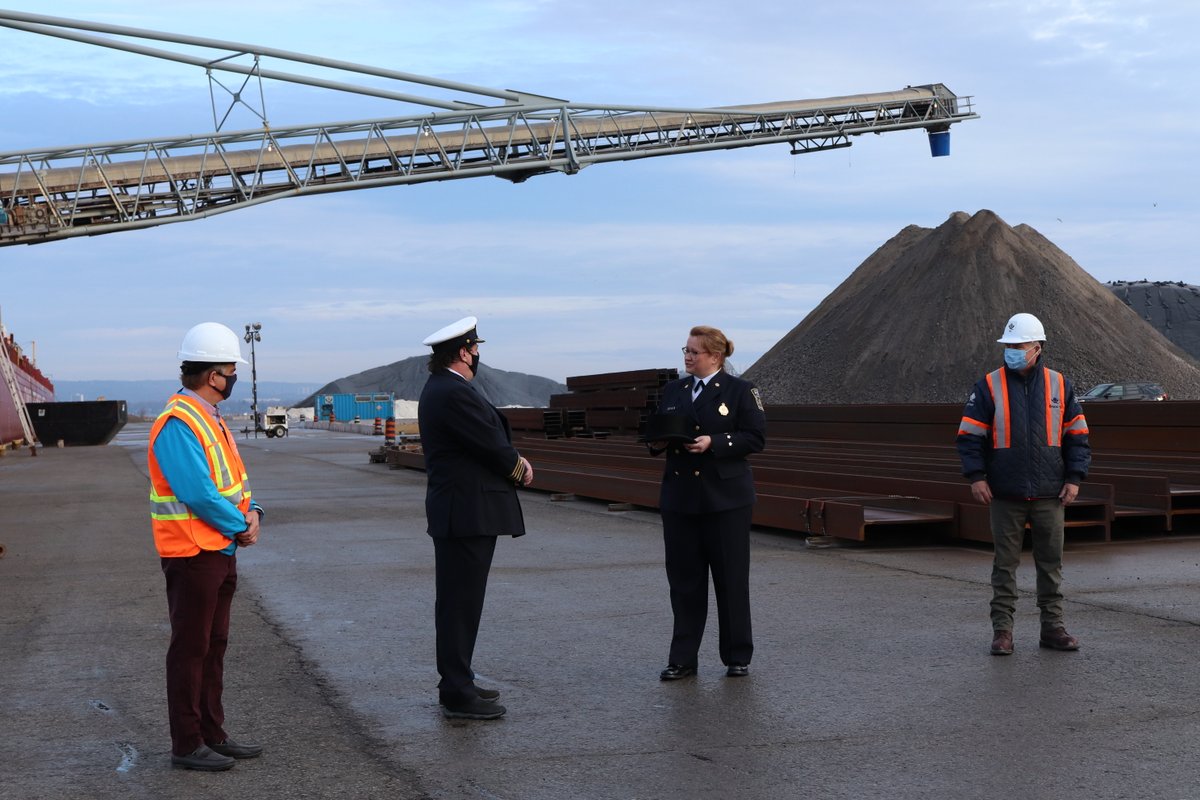 HOPAports's tweet photo. She’s here! @CSLships' Baie St. Paul brought in a load of gypsum to QSL at pier 26 this morning, kicking off the start of the 2021 shipping season at the Port of Hamilton. Full story here: https://t.co/0Sjd7tFIH6
#Portpics #HamOnt #BoatNerd #MarineShipping #CDNports #GreatLakes https://t.co/QwV9FAdrhV
