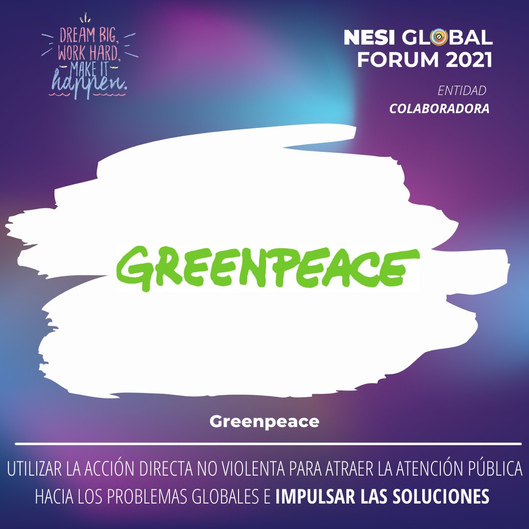 NESI (@nesiforum) on Twitter photo 🗣 #NESIGlobalForum2021 será una realidad del 25 al 27 y para ello ha contado con la colaboración de <a href="/greenpeace_esp/">Greenpeace España</a>🤝
Esta entidad lleva a cabo campañas para detener el cambio climático, proteger la biodiversidad, defender los océanos y los bosques...
👉nesi.es/forum 🗣 #NESIGlobalForum2021 será una realidad del 25 al 27 y para ello ha contado con la colaboración de <a href="/greenpeace_esp/">Greenpeace España</a>🤝
Esta entidad lleva a cabo campañas para detener el cambio climático, proteger la biodiversidad, defender los océanos y los bosques...
👉nesi.es/forum