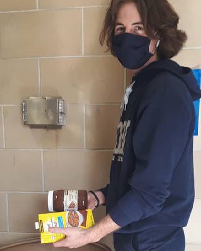 EdenHighDSBN's tweet photo. Be like Levi! Families like treats too and hazelnut spread would be a yummy addition to anyoneโs cupboard. Last chance to donate to Edenโs Food Drive is Thursday March 25th. Thanks Flyers for your generosity! #fillthebins #ourcommunitycares @communitycarest https://t.co/hGbBMzdUXs