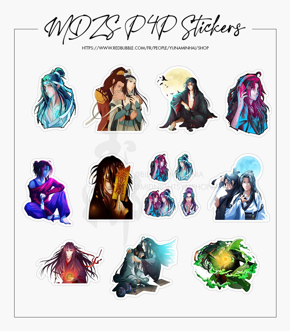 blindsymphonia's tweet photo. Hey I've made some P4P MDZS stickers with my designs!
https://t.co/nxJMSaMmBC
#MDZS #mdzsp4p #p4p https://t.co/XyCjU9teSa