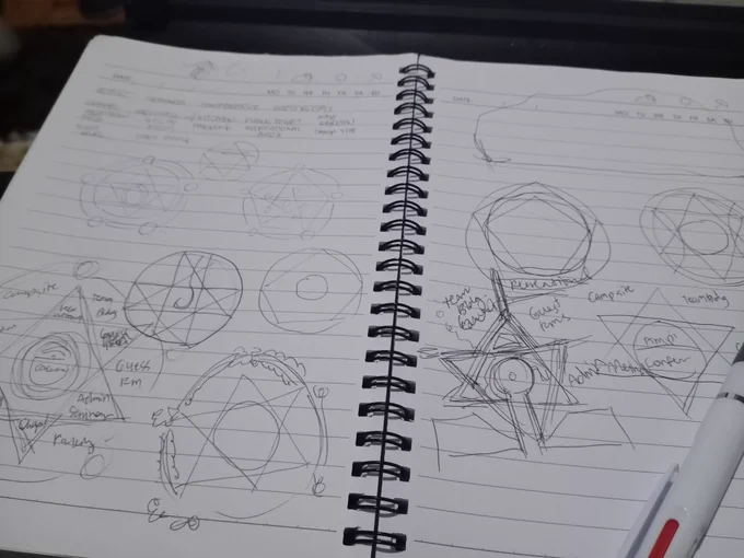 some of you might already know that im an architecture student and my ongoing project is a retreat house... my design concept is transmutation circle ??? 