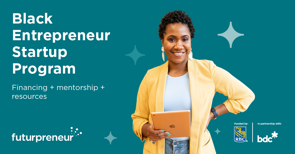 BDC (@bdc_ca) on Twitter photo We are proud to partner with <a href="/Futurpreneur/">Futurpreneur</a> to launch the Black Entrepreneur Startup Program! This exciting new program offers up to $60,000 in financing, plus mentorship and resources to aspiring Black entrepreneurs aged 18 to 39. Learn more: futurpreneur.ca/en/besp We are proud to partner with <a href="/Futurpreneur/">Futurpreneur</a> to launch the Black Entrepreneur Startup Program! This exciting new program offers up to $60,000 in financing, plus mentorship and resources to aspiring Black entrepreneurs aged 18 to 39. Learn more: futurpreneur.ca/en/besp