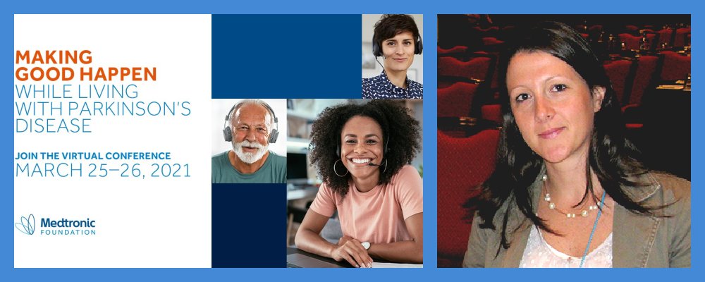 ParkinsonsEU's tweet photo. Join #EPDA President Veronica Clark &amp; @MDTFoundation at 'Making Good Happen While Living w/ #Parkinsons', virtual FOC conference.
TOMORROW 25/03 &amp; Fri 26/03.
10am EST | 9am CST | 2pm GMT.
Veronica will share ideas on getting involved in the #PD Community: https://t.co/eU8750Sx8t https://t.co/a9LdiiVRdo