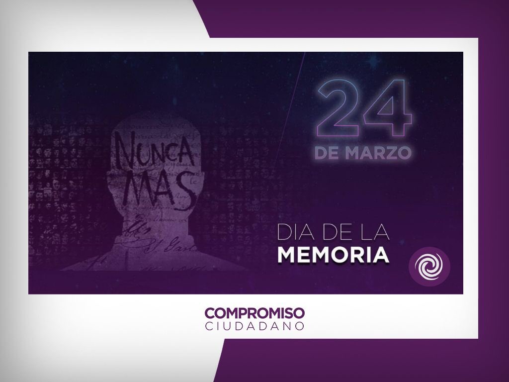 Compromiso_C's tweet photo. 📌En el 45 aniversario del último Golpe de Estado, reafirmamos el compromiso con la Memoria para que los días de horror y terrorismo no vuelvan NUNCA MÁS a irrumpir la única forma de vida que deseamos y protegemos: la vida en #Democracia.

#Memoria, #Verdad y #Justicia

#24Marzo https://t.co/5nwPCPKZ73